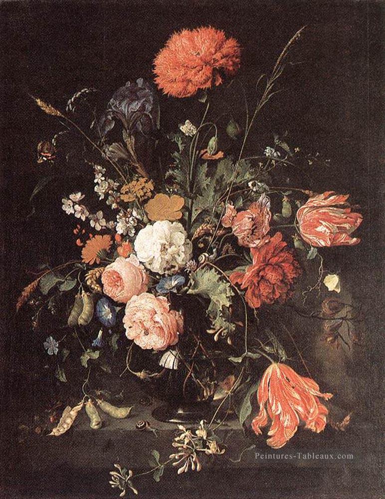 Vase Of Fleurs 1 Néerlandais Baroque Jan Davidsz de Heem Peintures à l'huile